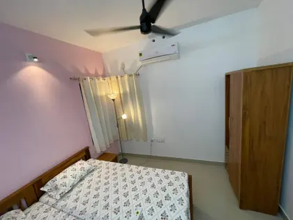An air-conditioned bedroom at Beach Walk